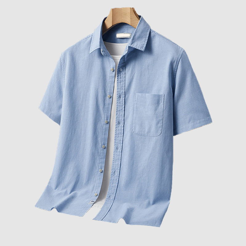 Men's Hawaiian Printed Short-sleeved Shirt - Carvan Mart
