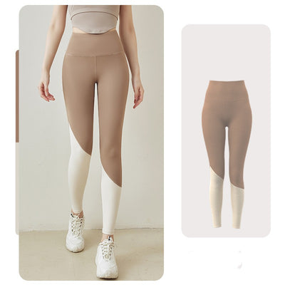 High Elastic Yoga Pants - Super Stretch Athletic Leggings - Cocoa Color - Pants & Capris - Carvan Mart