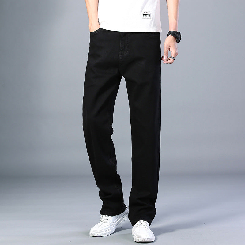 Men's Jeans Relaxed Fit Loose Straight Jeans Men's Pants Trousers - Carvan Mart