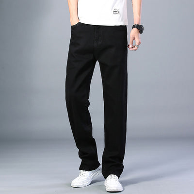 Men's Jeans Relaxed Fit Loose Straight Jeans Men's Pants Trousers - Carvan Mart