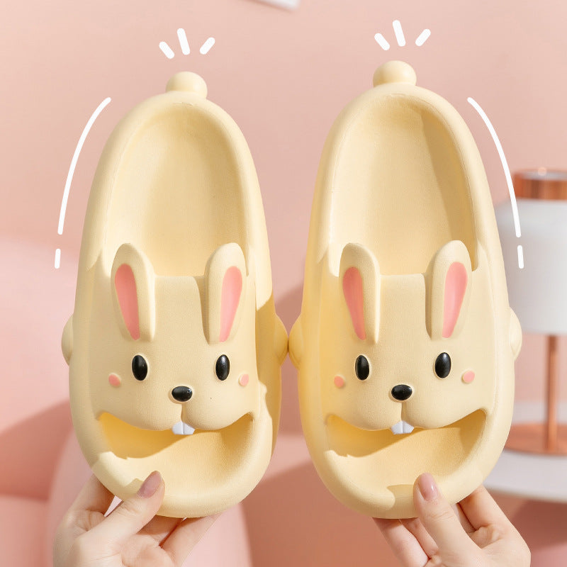 Cute Rabbit Slippers For Kids Women Slippers - Yellow - Women's Slippers - Carvan Mart