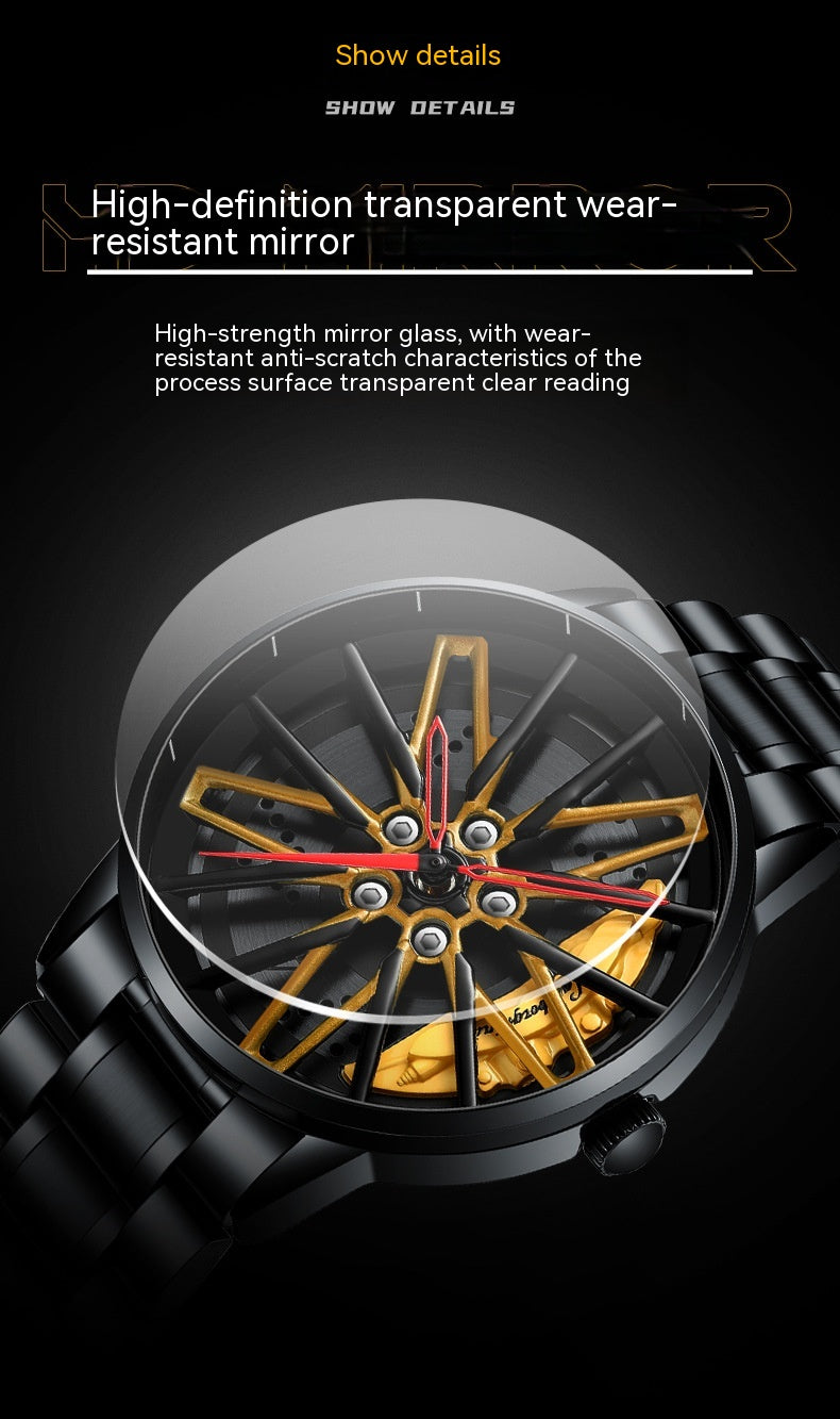 Rotating Wheel Watch Three-Dimensional Hollow - - Men's Watches - Carvan Mart