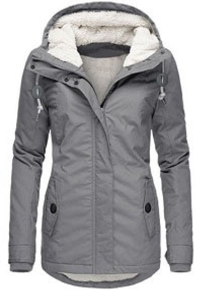 Mid-Length Hooded Cotton-Padded Jacket Women's Loose Coat - Carvan Mart