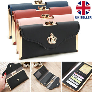 Women Short Small Money Purse Wallet Ladies PU Leather Folding Coin Card Holder - - Women's Wallet - Carvan Mart