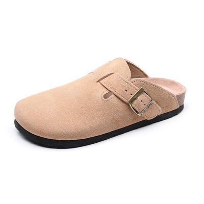 Carvan Boston Soft Footbed Suede Leather Clogs - Carvan Mart