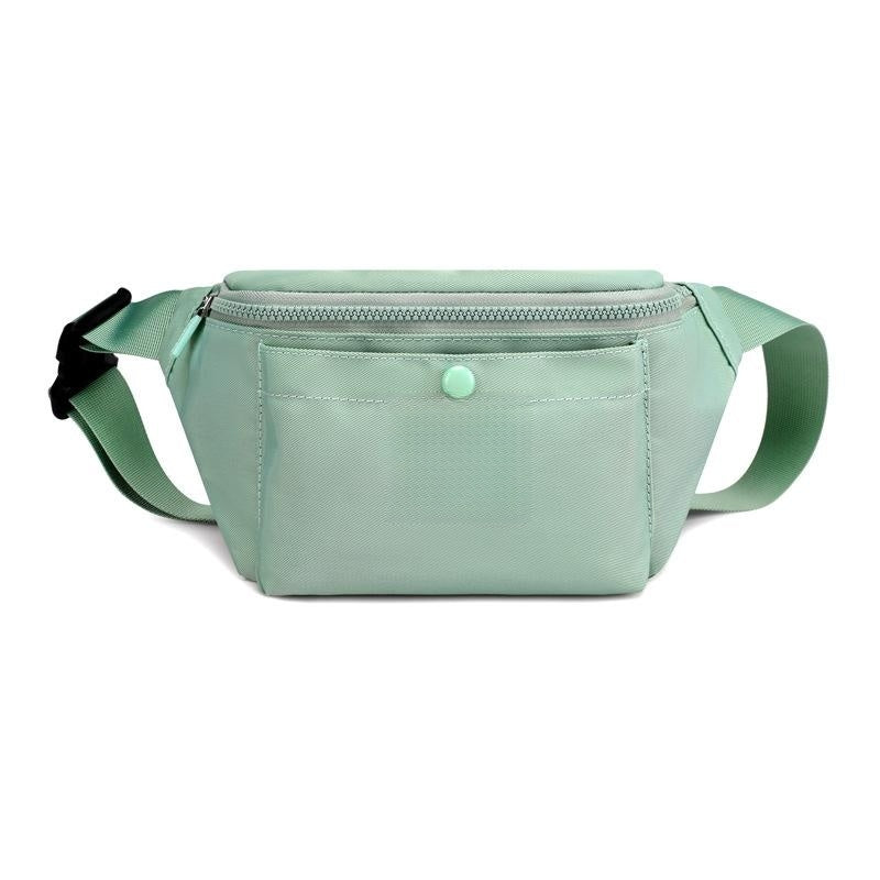 Trendy Chest Bag Women's Casual Fashion Simple Waist Bag Waterproof Cashier Mobile Phone Bag - Dynamic Green - Shoulder Bags - Carvan Mart