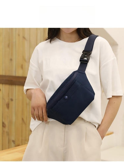 Trendy Chest Bag Women's Casual Fashion Simple Waist Bag Waterproof Cashier Mobile Phone Bag - Carvan Mart