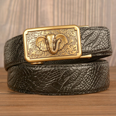 Men's Personality Is Like Automatic Top Leather Belt - Carvan Mart