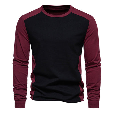 Men's Long Sleeve T-shirt Round Neck Shirt - Carvan Mart