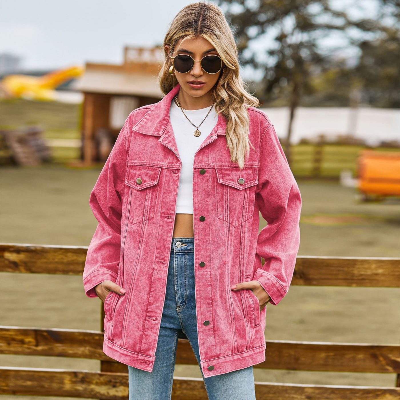 Versatile Classic Retro Classic Loose Denim Jacket - Carvan Mart