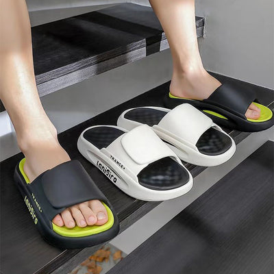 Summer Slippers Women Men Home Shoes Indoor Non Slip Bathroom Slippers - Carvan Mart