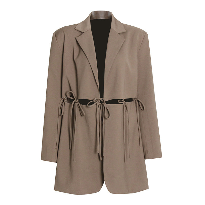 Solid Color Suit Coat Women's Clothing - Carvan Mart