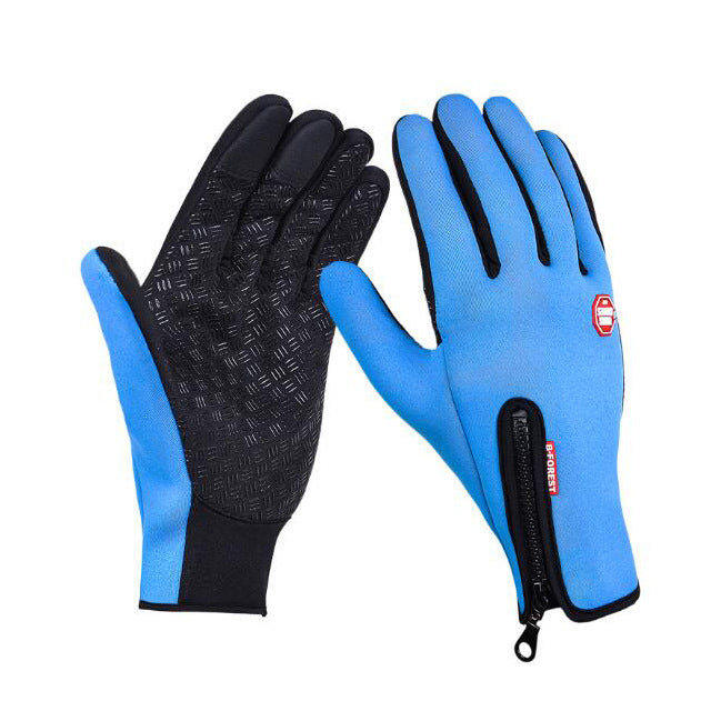 Winter Gloves Touch Screen Riding Motorcycle Sliding Waterproof Sports Gloves With Fleece - Carvan Mart