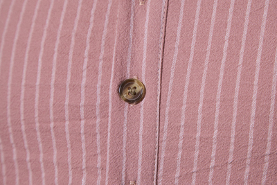 Men's Long-Sleeve Striped Button-Down Shirt - Elegant Cotton Dress Shirt for Any Occasion - - Men's Shirts - Carvan Mart