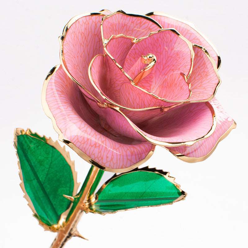 24K Gold-plated Rose Flower With A Gift Box - Carvan Mart