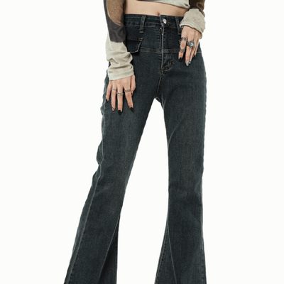 Fashionable Vintage Blue Jeans For Women - Carvan Mart