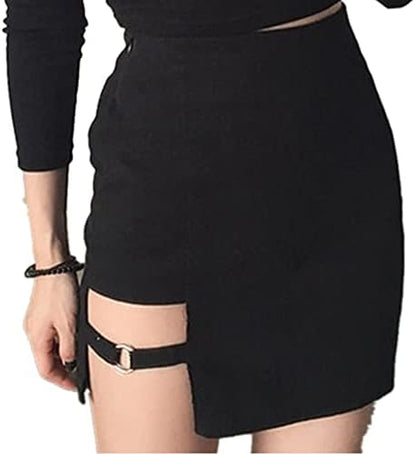 K-pop Hip Skirts Irregular Hem Pencil Micro Mini Skirt Slim Women Party Skirts