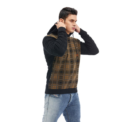 Breathable Outdoor Sports Pullover Plaid Men Hoodies - Carvan Mart