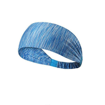 Men Women Sweat Sweatband Headband Yoga Gym Running Stretch Sports Head Band Random Color - Carvan Mart