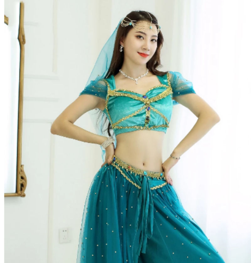 Cosplay Three Piece Costume Female Belly Dance Performance - - Prom Dresses - Carvan Mart