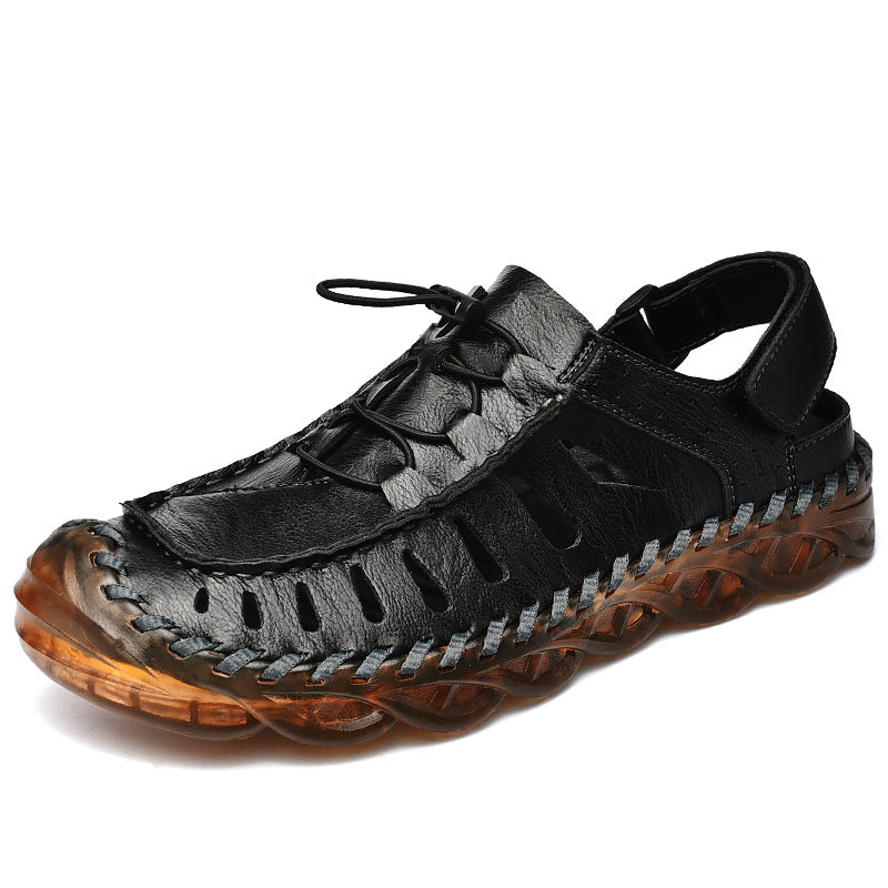 Outdoor Casual Hollow Beach Shoes Fashion Trendy Sandals - - Men's Sandals - Carvan Mart