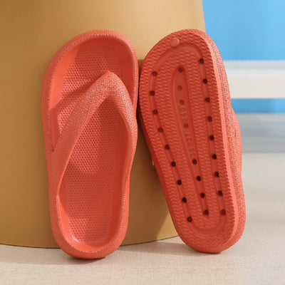 Clip Toe Slippers Non-Slip Soft Sole Flip Flop Thick Bottom Summer Slippers - Carvan Mart