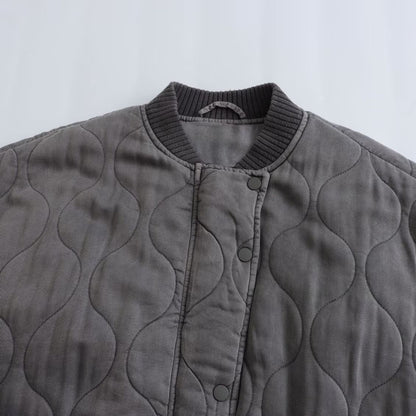 Stand-up Collar Thermal Jacket Cotton-padded Jacket Baseball Uniform - Carvan Mart Ltd