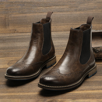 Men's Fashion Vintage Do-over Chelsea Boots - Carvan Mart Ltd