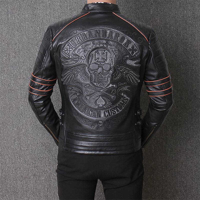 Harley Genuine Leather Men's Motorcycle Riding Slim Fit - - Genuine Leather - Carvan Mart