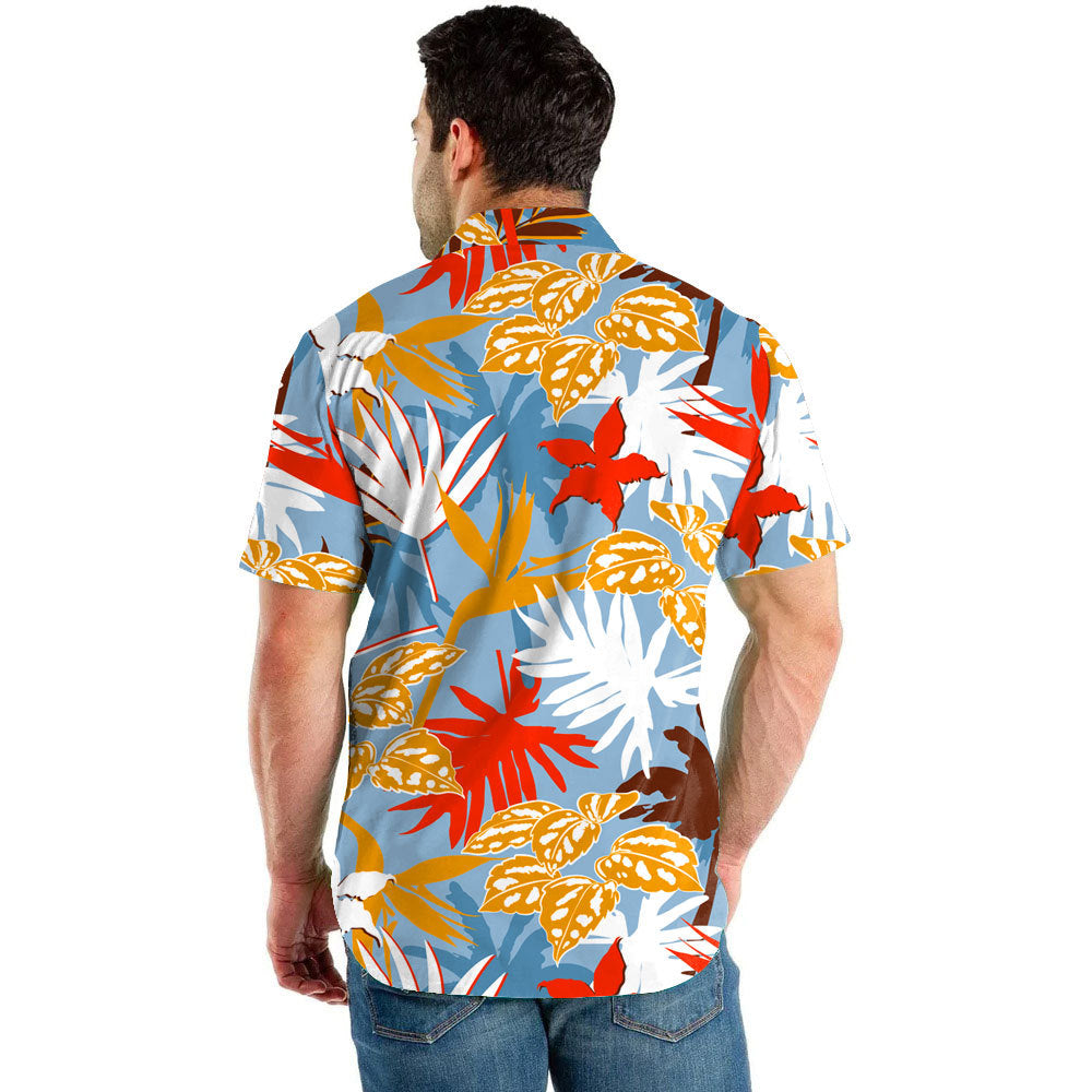 Men's Beach Digital Printed Shorts Shirt Inner Mesh Suit - - Men Suits & Sets - Carvan Mart