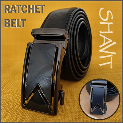 Men's Ratchet Belt Leather Mens Belt With Slide Buckle Ratchet Belts For Men USA - - Men's Belts - Carvan Mart