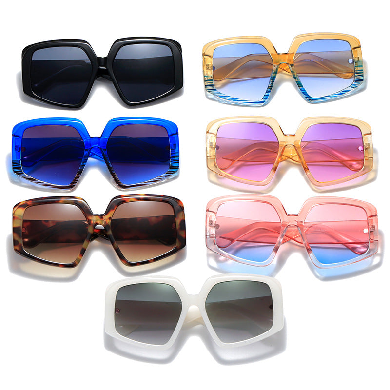 Personality Colorful Trend Sunglasses Women European And America - Carvan Mart