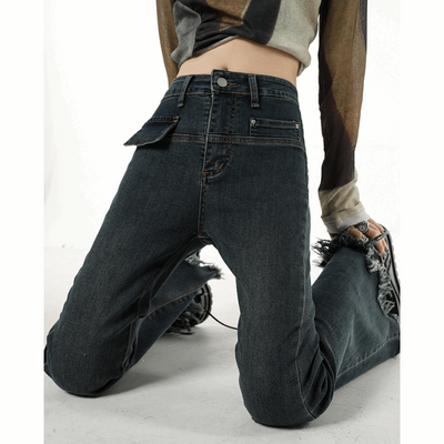 Fashionable Vintage Blue Jeans For Women - Carvan Mart