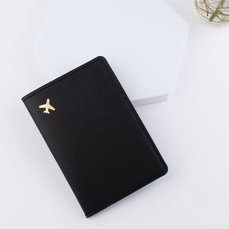 Leather Document Package Travel Protective Case Passport Case - Black - Women's Wallet - Carvan Mart