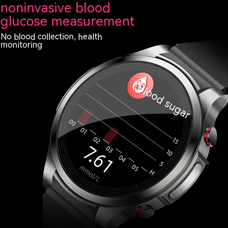 W11 Blood Sugar Testing ECG Blood Pressure Heart Rate Body Temperature Smart Watch - Carvan Mart