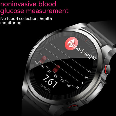 W11 Blood Sugar Testing ECG Blood Pressure Heart Rate Body Temperature Smart Watch - - Men's Watches - Carvan Mart