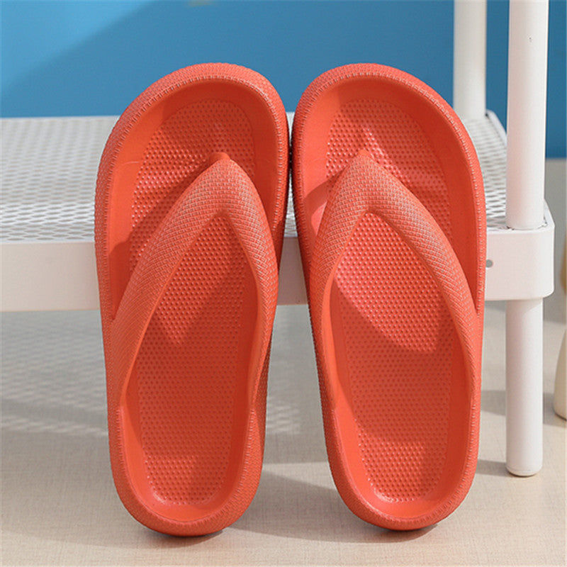 Clip Toe Slippers Non-Slip Soft Sole Flip Flop Thick Bottom Summer Slippers - Carvan Mart