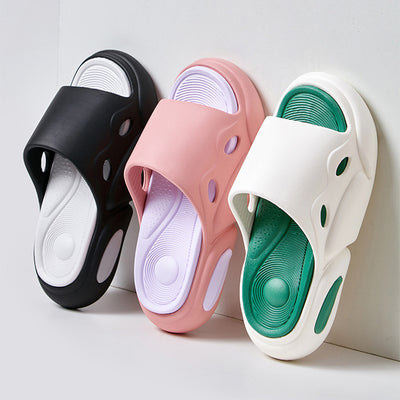Slippers For Couple Thick-sole House Shoes Summer Leisure Beach Clog - Carvan Mart