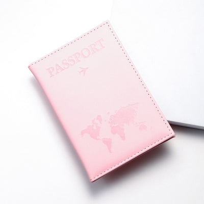 Travel Document Package Passport Cover - Pink - Women's Wallet - Carvan Mart