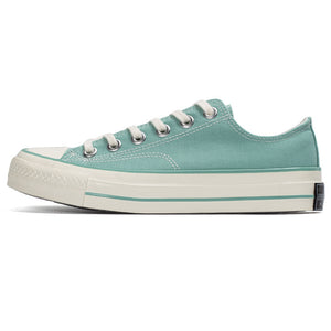 Solid Color Water Blue Canvas Shoes - Carvan Mart