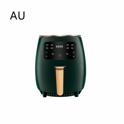 220V Smart Air Fryer without Oil Home Cooking 4.5L Large Capacity Multifunction Electric Professional-Design - Green AU - Air Fryers - Carvan Mart