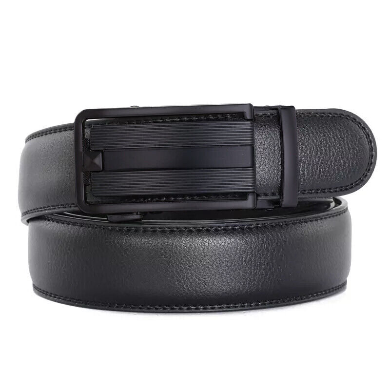 Men's Ratchet Belt Leather Mens Belt With Slide Buckle Ratchet Belts For Men USA - - Men's Belts - Carvan Mart