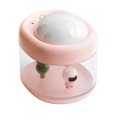 Projection Humidifier Projection Rotation Large Capacity Projector - Pink USB - Gift - Carvan Mart