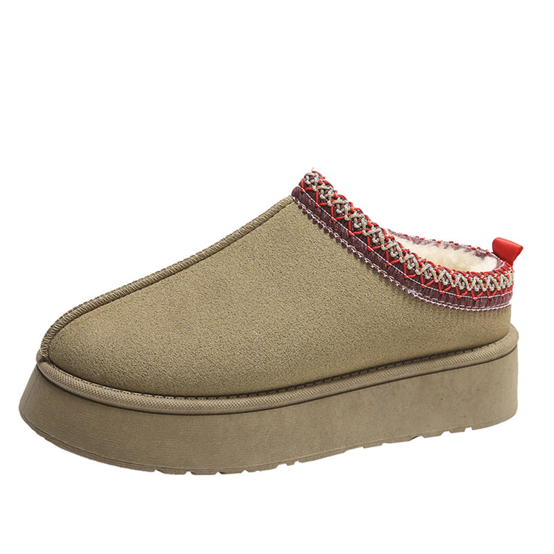 Women's Tasman Sheepskin Slippers - Fleece Lined Slip-On Shoes - Khaki - Women's Slippers - Carvan Mart