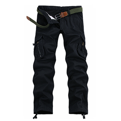 Men Cotton Long Pants Multifunctional Outdoor Cargo Pants - Carvan Mart