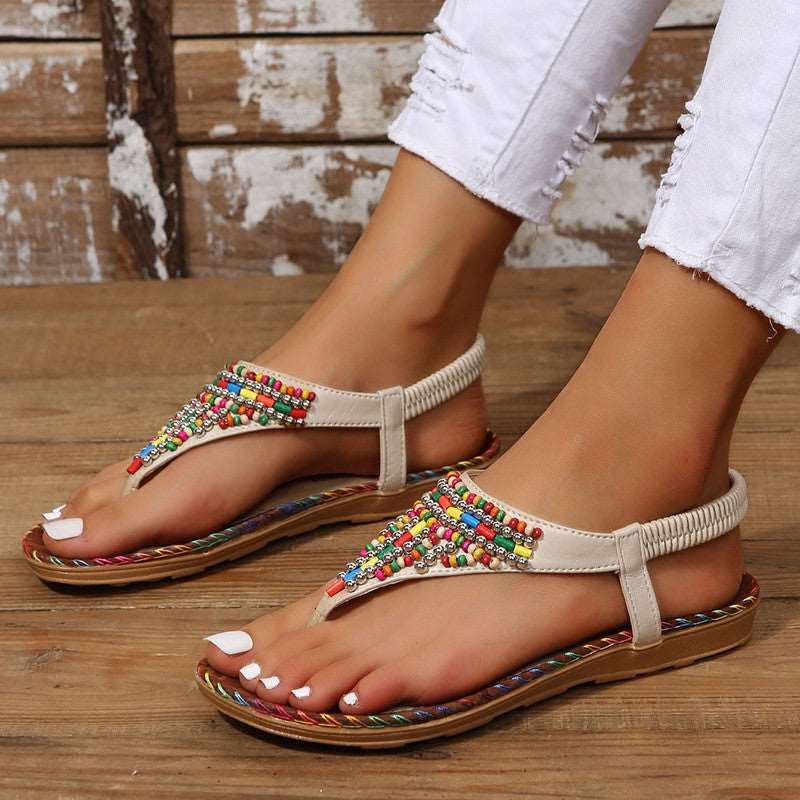 Bohemia Style Clip Toe Sandals Women Rome Beach Shoes Summer - Carvan Mart