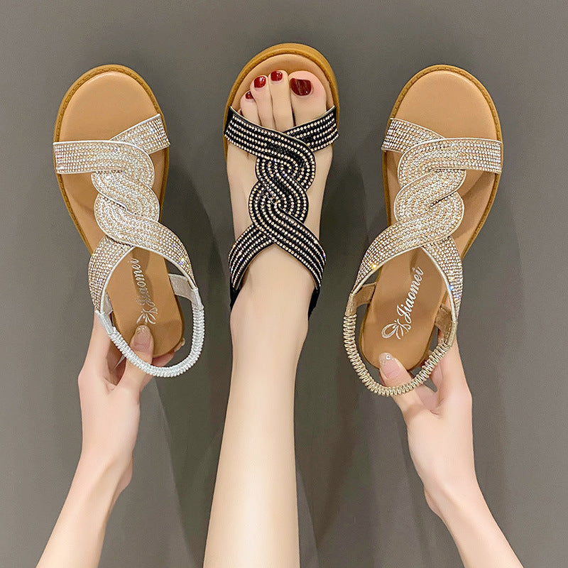 Women's Fashion Outdoor Fairy Roman Sandals - Carvan Mart
