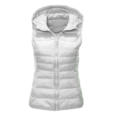 Women's Warm Vest Hooded Vest Cotton-padded Jacket - Carvan Mart