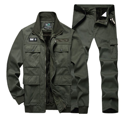 Men's Labor Protection Wear-resistant, Dirt-resistant And Iron-proof Work Clothes - Carvan Mart