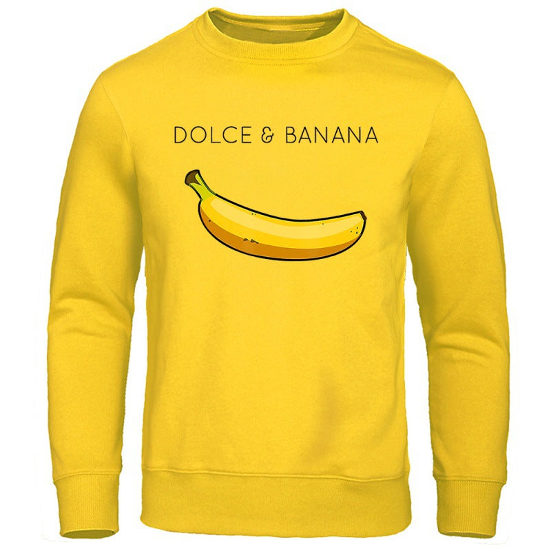 Banana Fashion Printed Hoodie - Yellow - Men's Hoodies & Sweatshirts - Carvan Mart